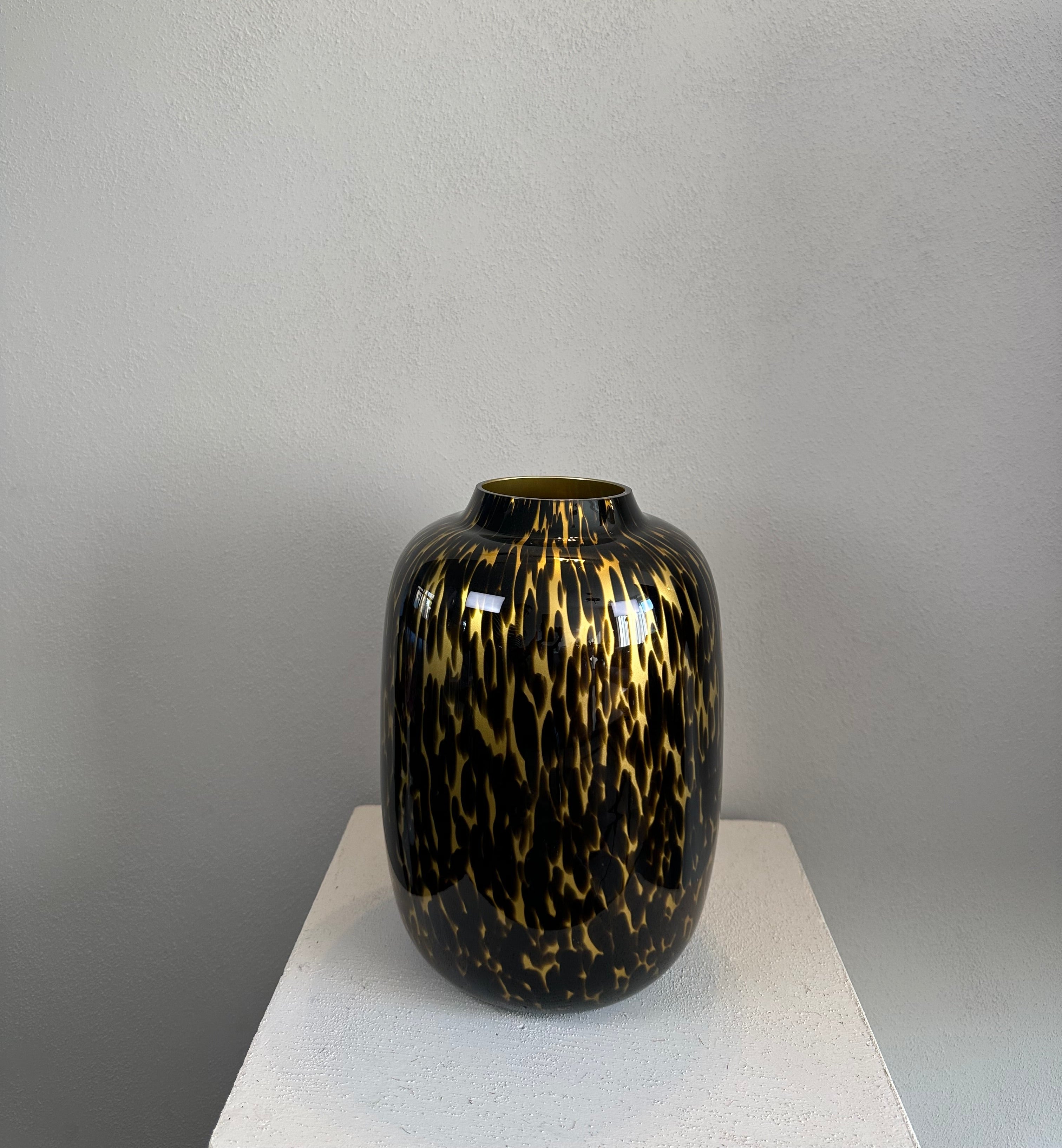 Vaas Artic S Old Gold Cheetah Ø21 x H29 cm