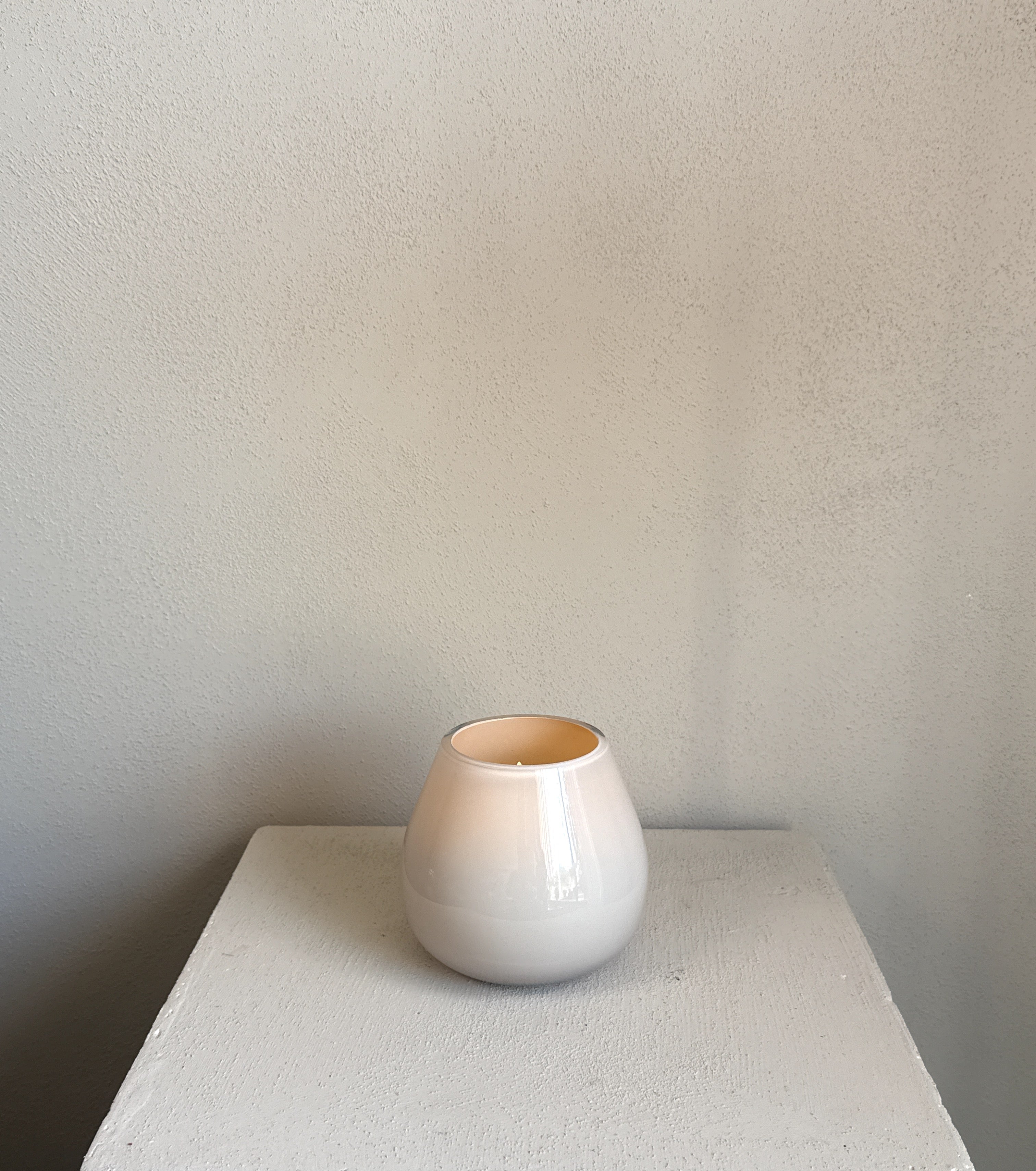 Tasman XS Waxinelichthouder – Ivory – Ø12,5 x H11,5 cm