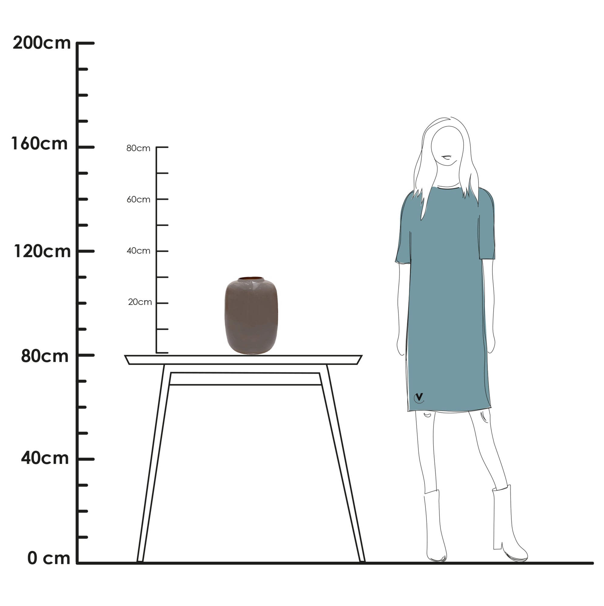 Vaas Artic S Pastel Pink Ø21 x H29 cm