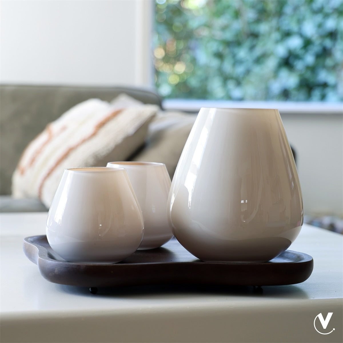 Vaas Tasman S Ivory - Ø18 x H20 cm