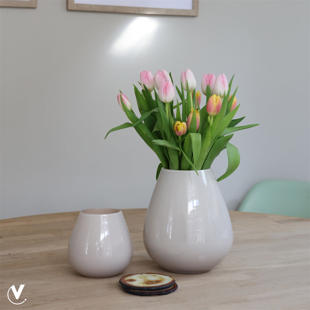 Vaas Tasman S Ivory - Ø18 x H20 cm