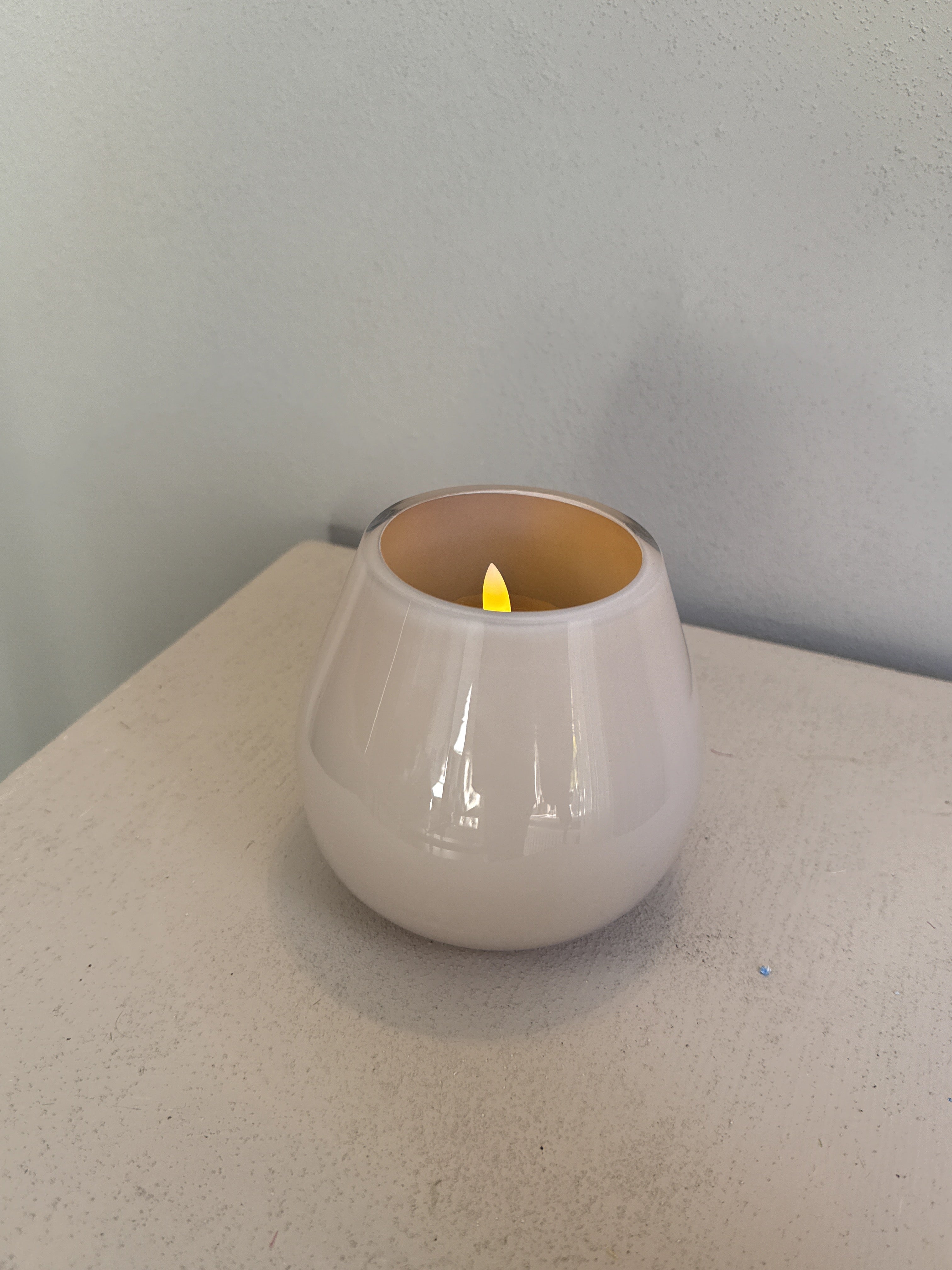 Tasman XS Waxinelichthouder – Ivory – Ø12,5 x H11,5 cm